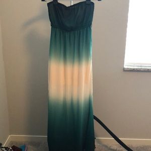 Ombré maxi dress